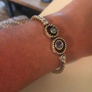 Brighton Halo hinged bangle bracelet